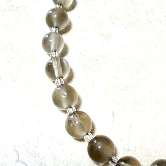 Dark Moonstone Short Necklace, Genuine Natural Gemstone June Birthstone - Picture 10 of 15